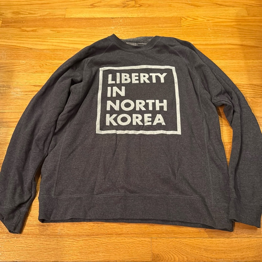 Liberty in North Korea Logo Crew Sweater